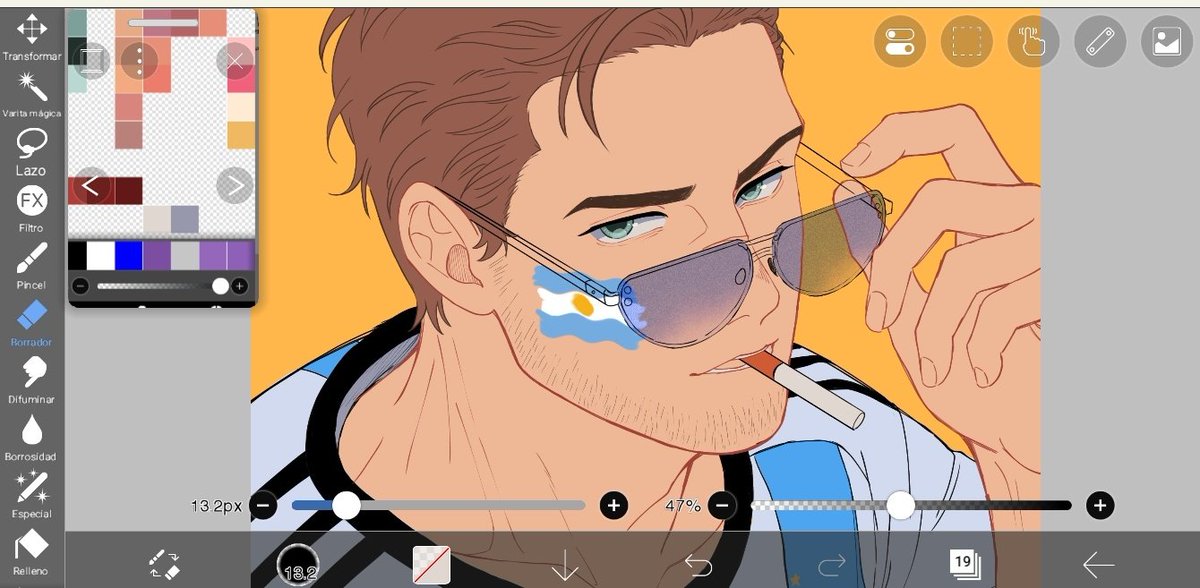 La_Keiii's tweet photo. I'm drawing a profile picture for myself, and when I finish it, I'm not changing it again. 💙🤍💛 https://t.co/VSsE0k2lFD