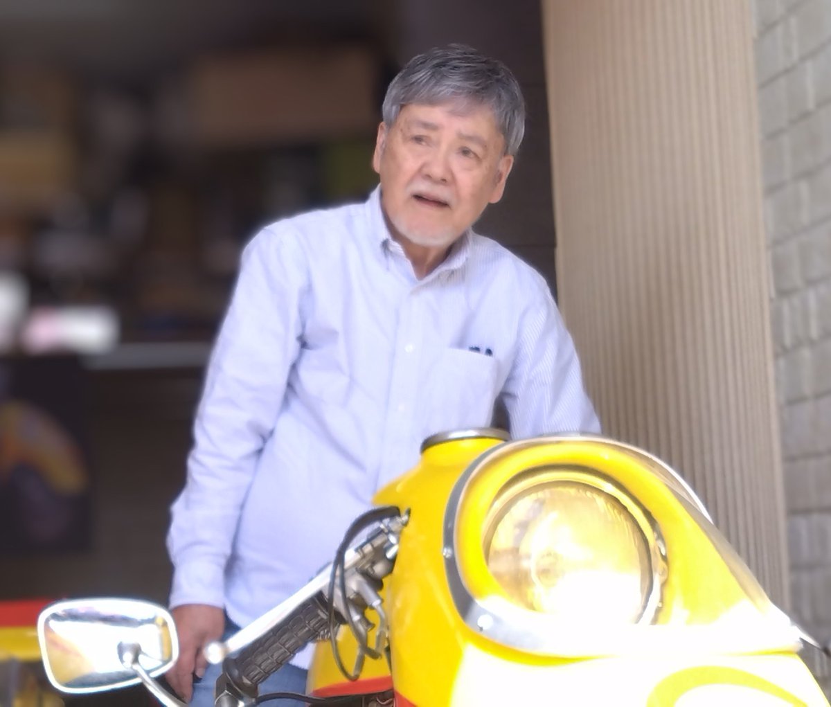 900superfourZ's tweet photo. たくさんのインプレッション有難うございます😊

伴さん５４年ぶりのサイドマシン、サイドカーとの再会🎸

『伴大介ツイキャス2026 Vol,6』
にて当日の様子が配信されるそうです💡
全世界のキカイダーファン、サイドマシンファンは必見の回です⚙️
一緒に楽しみましょう❤️‍🔥

https://t.co/Gel2Vx78qX https://t.co/Kzhsf8J0Im