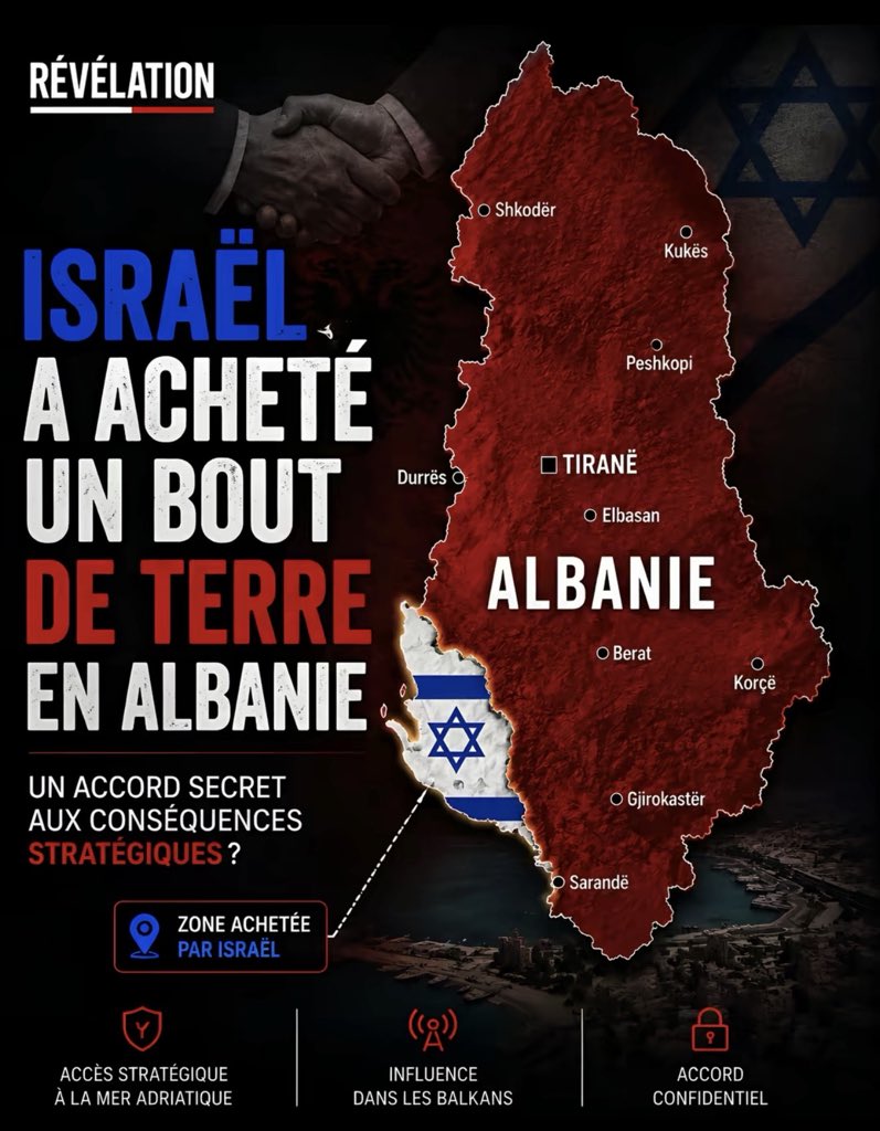 SilentlySirs's tweet photo. 🇦🇱 Albania is not for sale.

Not to Israel,
not to Washington,
not to any investor who thinks a piece of land can be bought in silence.

When a people wake up,

the deal stops being “strategic.”

It becomes a public shame. https://t.co/f7AlR4g1ku