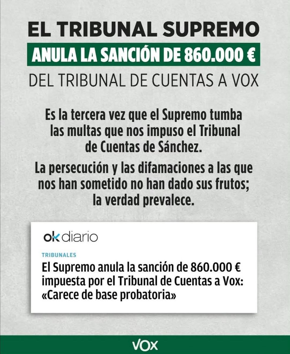 VVillamanta's tweet photo. La verdad prevalece.
VOX es un Partido honrado por más que se empeñen en difamarnos. https://t.co/3EWELOkgKr