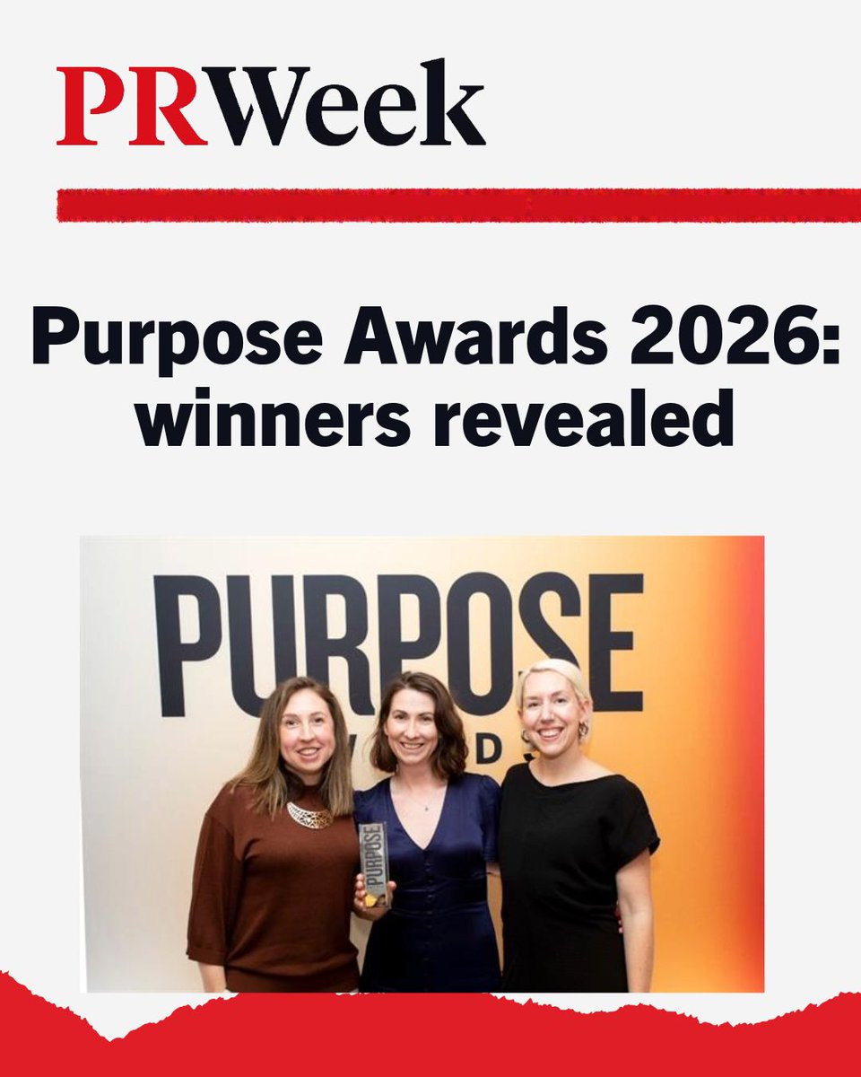 prweekuknews's tweet photo. Freuds, SEC Newgate, Red Consultancy – who won big at the Purpose Awards 2026? https://t.co/hC135V0Bms https://t.co/AS6K6WdEq1