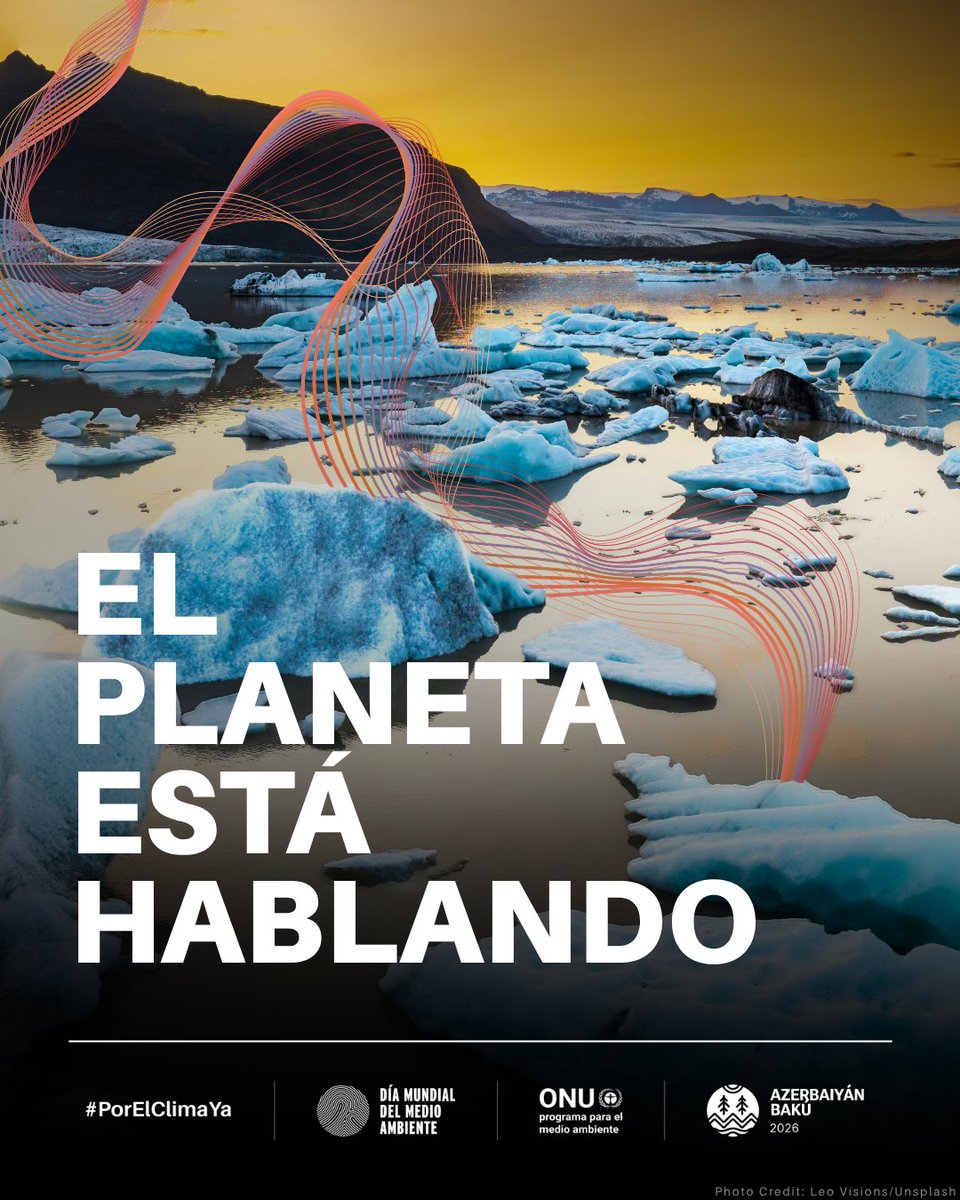 ONUChile's tweet photo. 🌍 El planeta nos está enviando señales.

🌡️ Olas de calor. Inundaciones. Sequías. Más frecuentes. Más intensas.

Y, aun así, la humanidad está más cerca de las soluciones que nunca.

🌱 #PorElClimaYa este #DíaMundialDelMedioAmbiente: https://t.co/tgx2TO1Qx7 https://t.co/OlgpiUsgKT