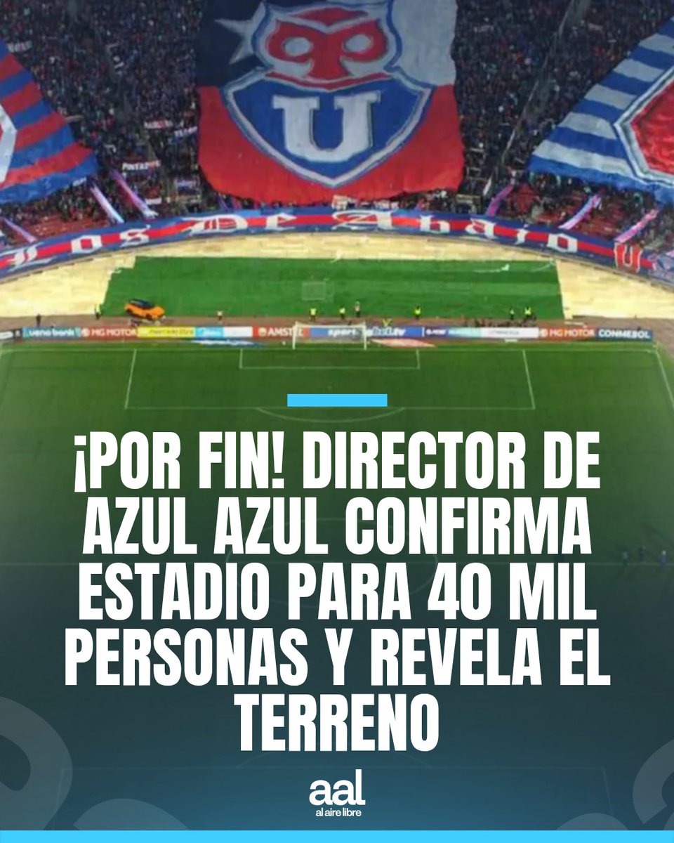 alairelibrecl's tweet photo. ⚠️ ¡ATENCIÓN! 🏟️ Escándalo total y una noticia de oro. Director de Azul Azul reveló que hay opciones reales para construir un estadio para 40 mil personas, pero destrozó a la mesa directiva y frenó en seco a Alexis Sánchez.
💣 Los detalles aquí 👇https://t.co/rpPGztCBf8 https://t.co/gk9ogy8G6V