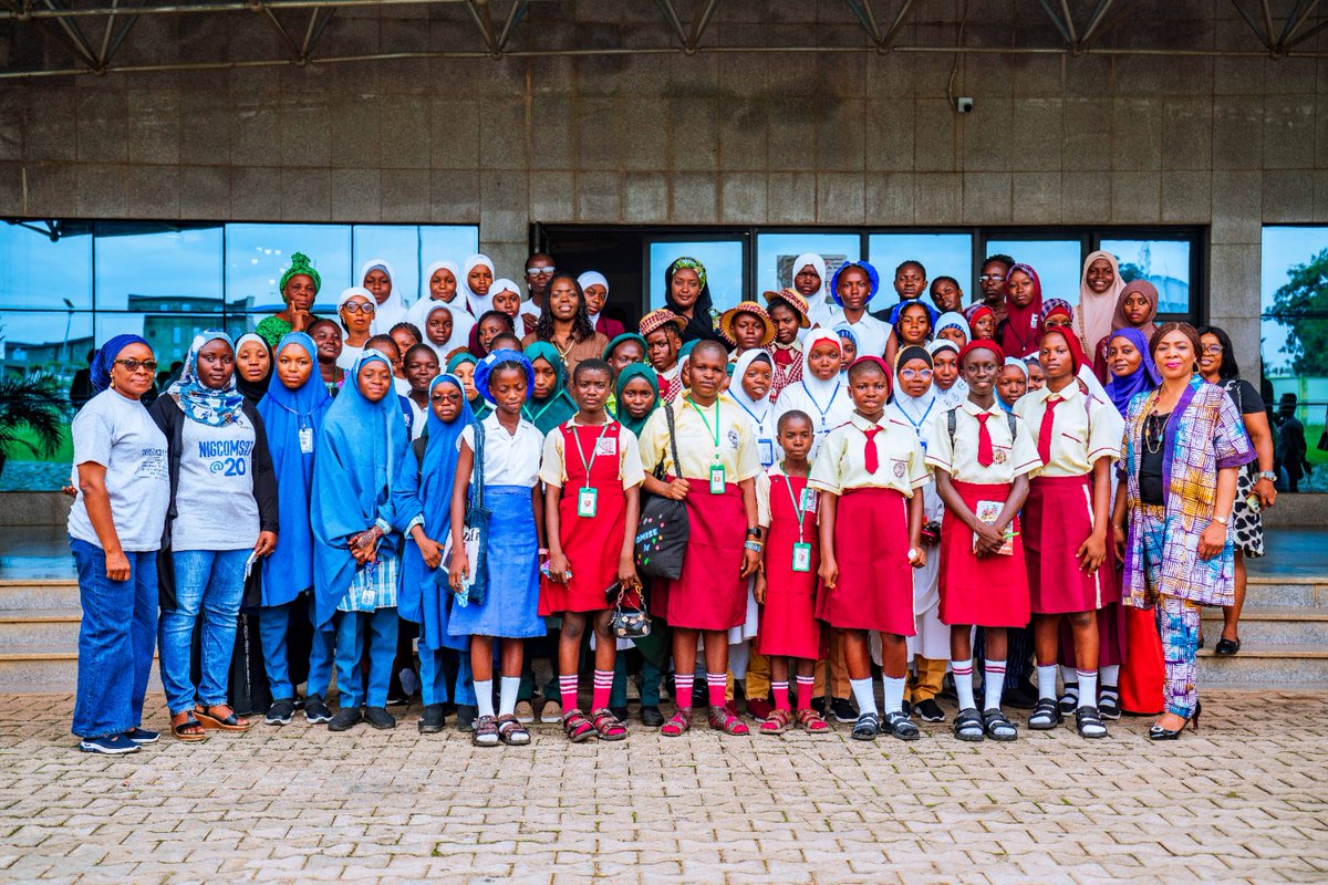 NigComSat1R's tweet photo. Yesterday, the beneficiaries of #GirlsInICT2026 visited NIGCOMSAT Ltd, exploring the innovation, infrastructure, &amp; opportunities shaping Nigeria's digital future.
To every girl dreaming of a career in tech: Keep learning. Keep building. Keep believing. The future needs your ideas https://t.co/4hGmTcMMUp