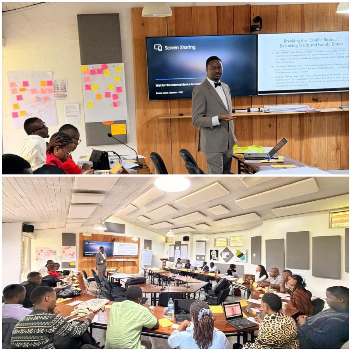 ImaraLeadership's tweet photo. 🌟 𝗗𝗮𝘆 𝟱 | 𝗬𝗼𝘂𝘁𝗵 𝗟𝗲𝗮𝗱𝗲𝗿𝘀𝗵𝗶𝗽 𝗖𝗮𝗽𝗮𝗰𝗶𝘁𝘆 𝗗𝗲𝘃𝗲𝗹𝗼𝗽𝗺𝗲𝗻𝘁 𝗙𝗲𝗹𝗹𝗼𝘄𝘀𝗵𝗶𝗽 @MSTCDC  𝗮𝗻𝗱 𝘁𝗵𝗲 @IRI_Africa 𝗧𝗮𝗻𝘇𝗮𝗻𝗶𝗮 𝗼𝗳𝗳𝗶𝗰𝗲.

With our team member Emmanuel Elias is in attendance representing Amani Labs – Youth for Peaceful Communities, a bold youth-led project in the United Republic of Tanzania that emerged from the IRI Youth Ideathon Hackathon held in January 2026.

As part of the Youth Leadership Capacity Development Fellowship, convened by MS Training Centre for Development Cooperation (MS TCDC) and the International Republican Institute Tanzania, we continue to learn, connect and strengthen our capacity to lead meaningful change in our communities.

📚 Today’s session focused on ♐️Gender equity and intersectionality leadership session facilitated by Dr.Benedict Maige from the Tumaini University Makumira.

#AmaniLabs #ImaraLeaders #PeaceSecurity #GoodGovernance