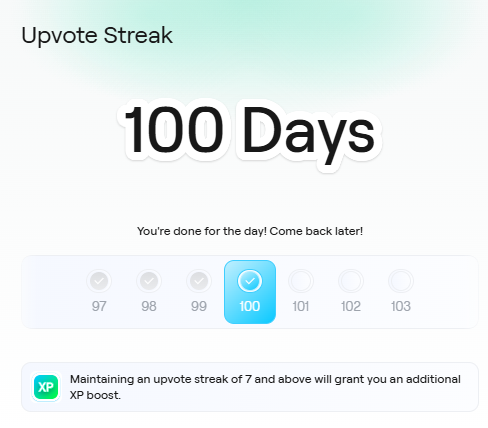 go_gger's tweet photo. I succeeded in voting every day for 100 days.
@AbstractChain https://t.co/bFhEWMhDQi