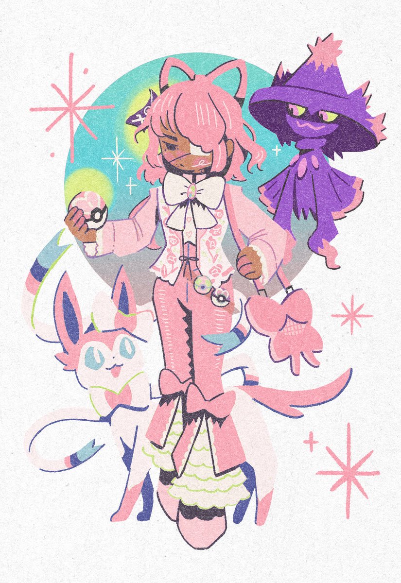 SuV4il's tweet photo. Risograph Doodle Cms for Sunny on Vgen

P/S: I finally got a chance to draw Pokemon, YAY!!! https://t.co/LJcYZgxhlC