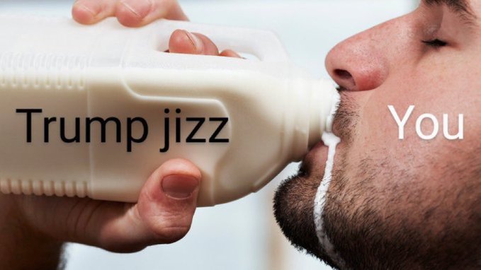Go_PoundSand's tweet photo. @DRAINSWAMPSCUM @factpostnews It's not raw milk you've been drinking. https://t.co/rwZpEohfjs