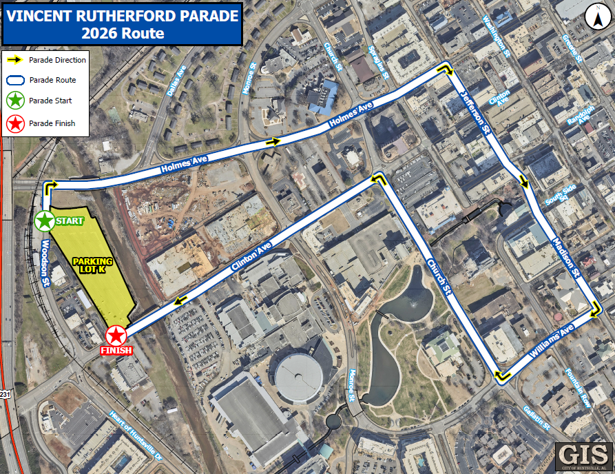 HSVPolice's tweet photo. Temporary road closures and traffic delays will be in place Sunday, June 7, from 2-4:30 p.m. for the Vincent Rutherford Parade.

More details on the 2026 Vincent Rutherford Parade here: https://t.co/Y3D8IkbajV https://t.co/FDRXGb3t3s