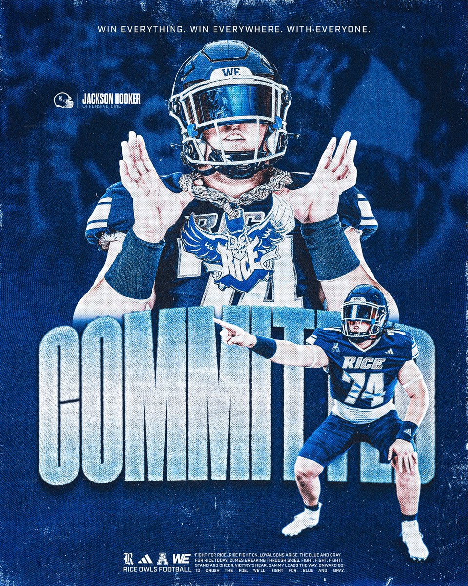 JacksonHook17's tweet photo. #AGTG Blessed to announce my commitment to @RiceFootball!🦉#WE 

@Scott_AbellFB @_CoachMunch @_Co_Jack @Alex_Shieldzy  @nbaker2_ @cdavie51 @CoachChadJ @RiceOwlsFB @AtTheRoost @RiceAthletics @RiceOwlClub @BarstoolRiceOwl @WGHSFootball @TFloss32 @samspiegs @coach_meger @coachtallison @CoachShullFB
@Marchen44 @CoachOrtizOL
@RepCoachReagan @PWRLabTX @FiveStrongOLine
@MikeRoach247 @GHamiltonOTF
@RepCoachMorgan @GPowersScout 
@CoachGainesRec @iam_alinedouard @PrepRedzoneTX @JButler_210 @sixstarfootball @TheUCReport @Matt_Stepp817 @TXRecruits
@D1RecruitNation @coachnorton17