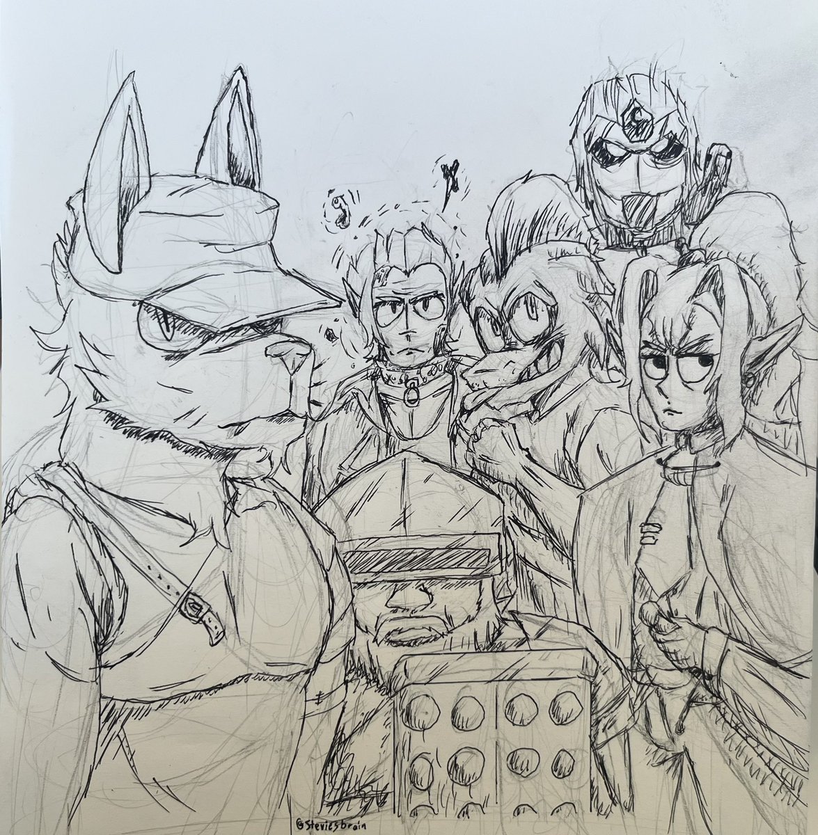 Cokecolagamer's tweet photo. They can try to silence us, but they will fail, for the truth speaks volumes without ever making a single sound.
#DungeonsAndDragons #art #pendrawing https://t.co/WkyrkW7umN