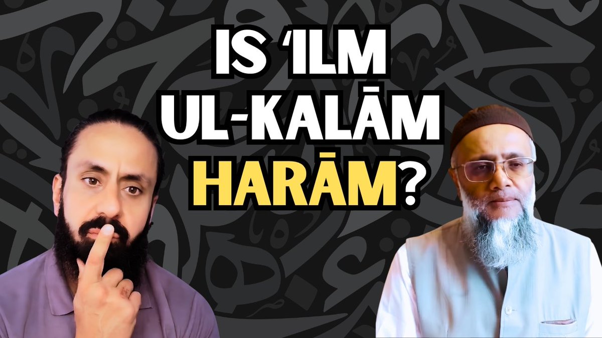HATzortzis's tweet photo. New video:

Beyond Debate #2: Is Speculative Theology ('ilm ul-kalām) Forbidden? 

With Shaykh Abu Aaliyah @Abu_Aaliyah

https://t.co/vdw1tpakMl https://t.co/tIY7YTOuhe