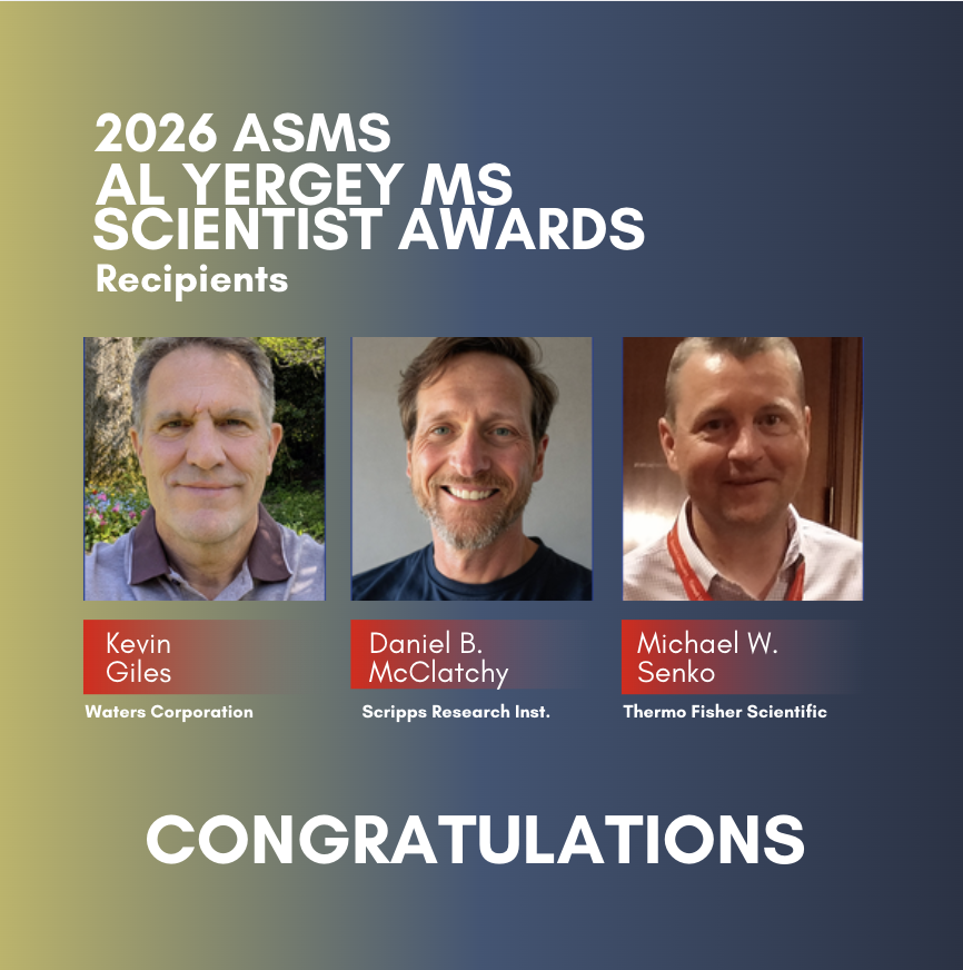 asmsnews's tweet photo. Congratulations to the Al Yergey MS Scientist Award recipients! Named in memory of Al Yergey, this award recognizes the “unsung heroes” whose contributions continue to advance #massspectrometry.
#MassSpecCommunity #TeamMassSpec #ASMS2026 https://t.co/JDkc1Xlsko