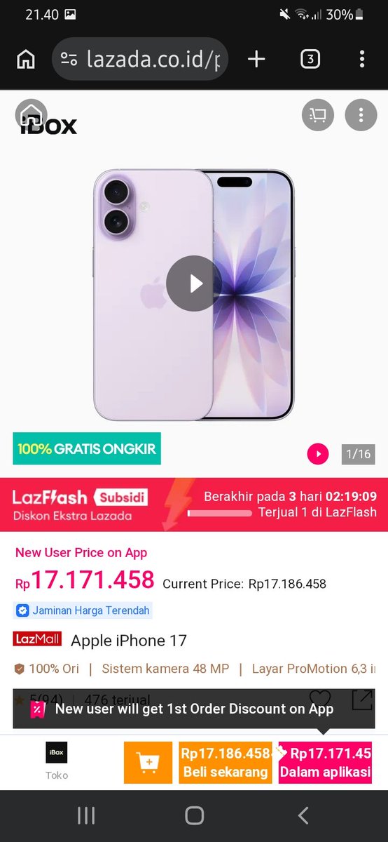 omgiarto's tweet photo. Serbuuuuu
lazada 6.6 super wow sale, voucher bonus s.d. 66 juta, crazy brand mega offer s.d. 95%, lazMall 100% original
Barang Elektronik Wajib Beli
https://t.co/8aPvuVaIr9? https://t.co/d1mwnVppAq