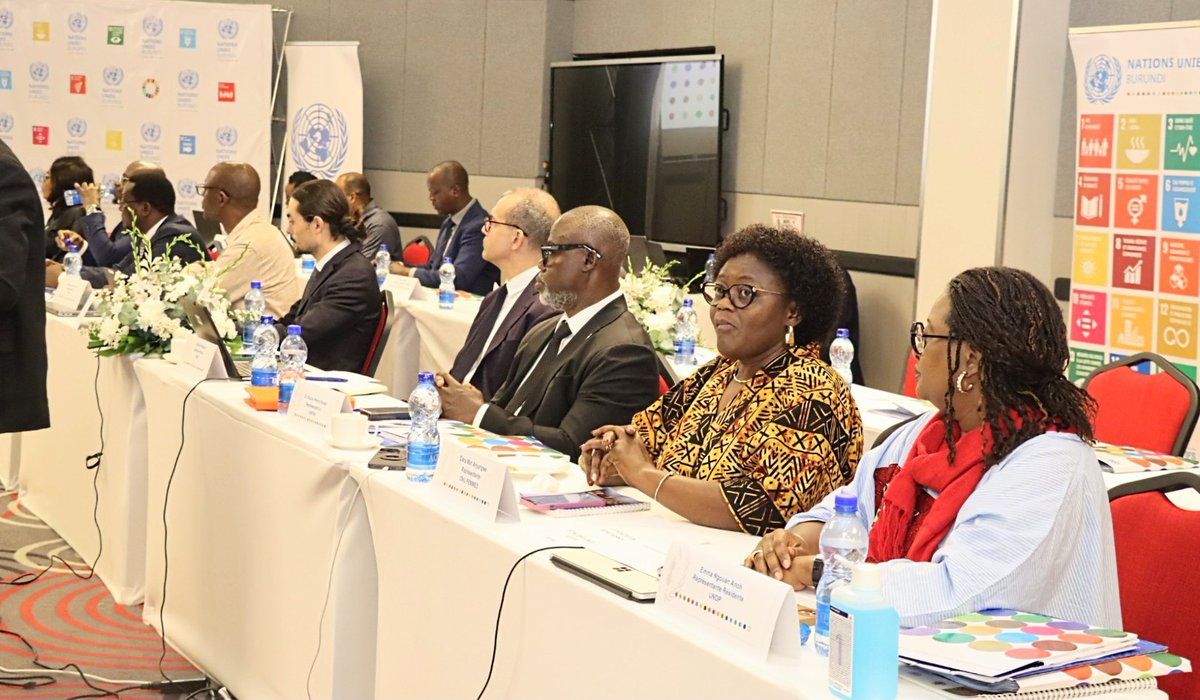 LeRenouveauBdi's tweet photo. Le Comité de pilotage conjoint pour le développement durable 2023-2027 entre le #Burundi et @UN_Burundi s'est réuni ce vendredi 5 juin 2026 à #Bujumbura en vue d'analyser les réalisations de 2025 et de fixer un plan d'actions pour l'année 2026. https://t.co/S9lYc4asdv