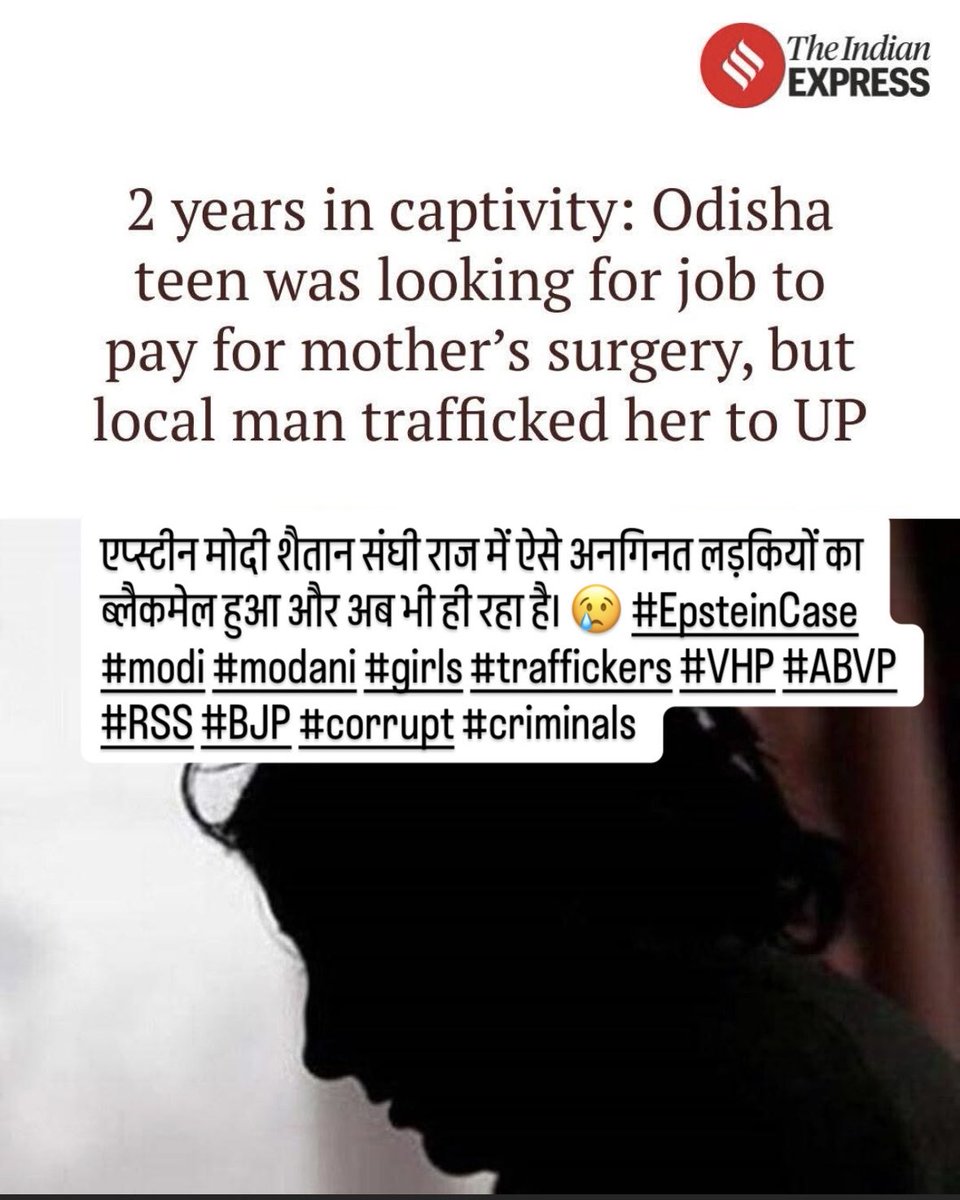 pmithila3's tweet photo. एप्स्टीन मोदी शैतान संघी राज में ऐसे अनगिनत लड़कियों का ब्लैकमेल हुआ और अब भी ही रहा है। 😢 #EpsteinCase #modi #modani #girls #traffickers #VHP #ABVP #RSS #BJP #corrupt #criminals https://t.co/rGbEjtkc97