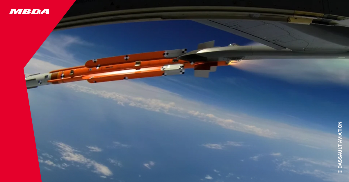 MBDAGroup's tweet photo. 🚀 A major milestone for #MICA NG.

Successful second development firing from a #Rafale, including the programme's first-ever #supersonic flight test.

🎯 Validation of key infrared seeker performance.

👏 Congrats to MBDA, @DGA, @Dassault_OnAir and @Armee_de_lair teams. https://t.co/arngDDh8ae