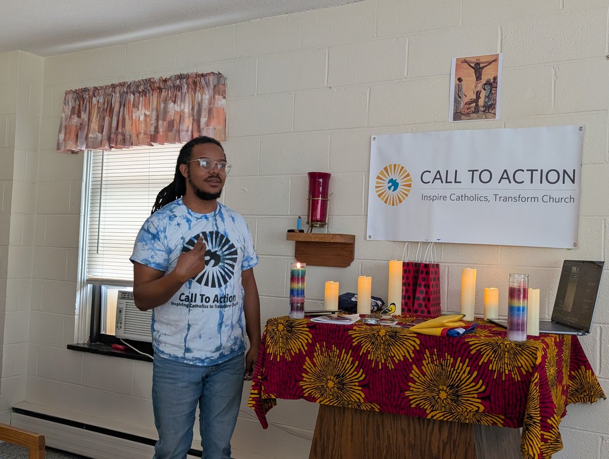 CTACatholics's tweet photo. "We're here to build a welcoming space for all in the Catholic Church...but also to build a space where we are vulnerable with one another..." https://t.co/XZ9aVdS1dx