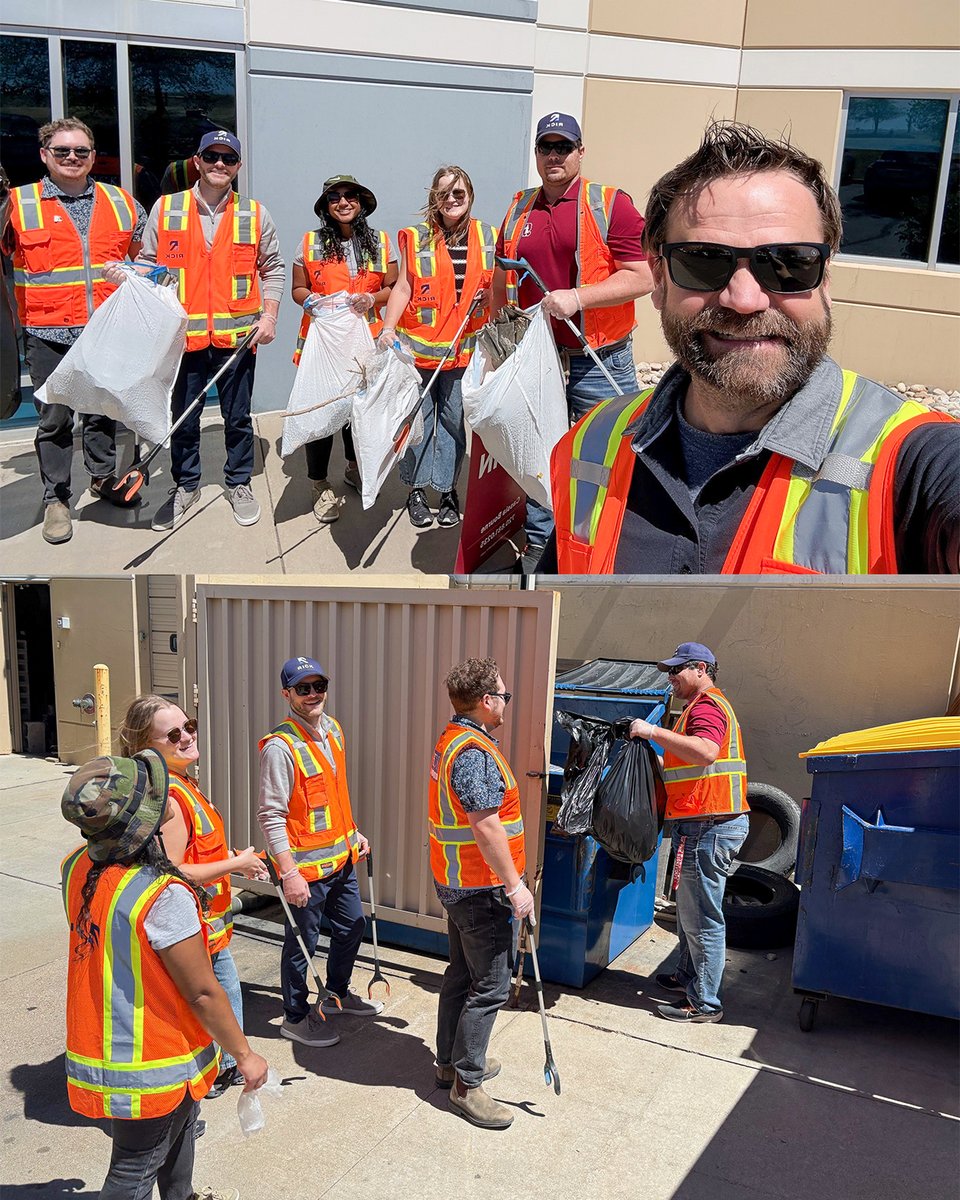 RickEngineering's tweet photo. Earlier this spring our Centennial office got outside for their third annual community cleanup day and a two-part RICK Activities Committee (RAC) celebration.

Thanks to our Centennial team for helping make our corner of the Earth a little greener 🌎 https://t.co/wIVINN0VeU