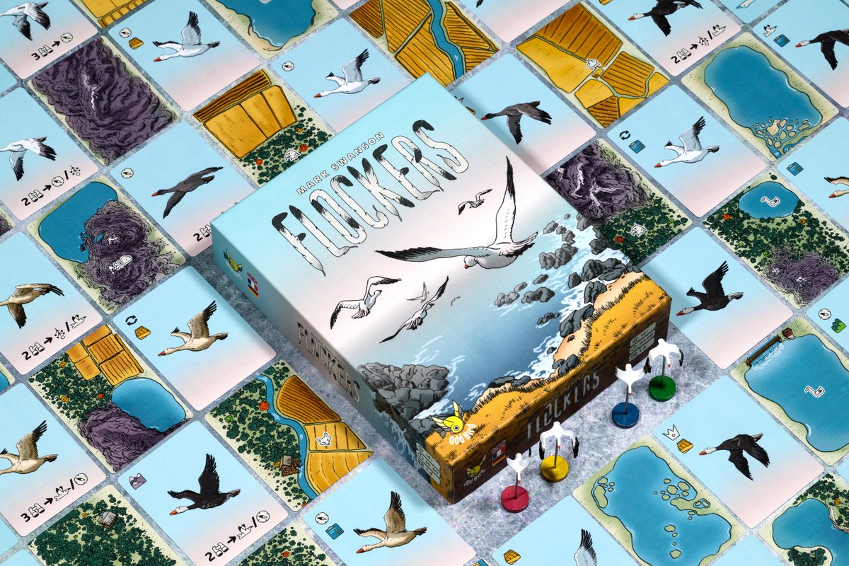 oddbirdgames's tweet photo. Final day.
If you’ve been watching Flockers, this is your moment.
A clean, tactical game of route building, timing, and efficiency.
Campaign closes 6 PM ET. Hurry.
https://t.co/qrBKS0e677

#Flockers #OddBirdGames #Gamefound #Eurogame #MattEmmons https://t.co/4tjVgOioj4
