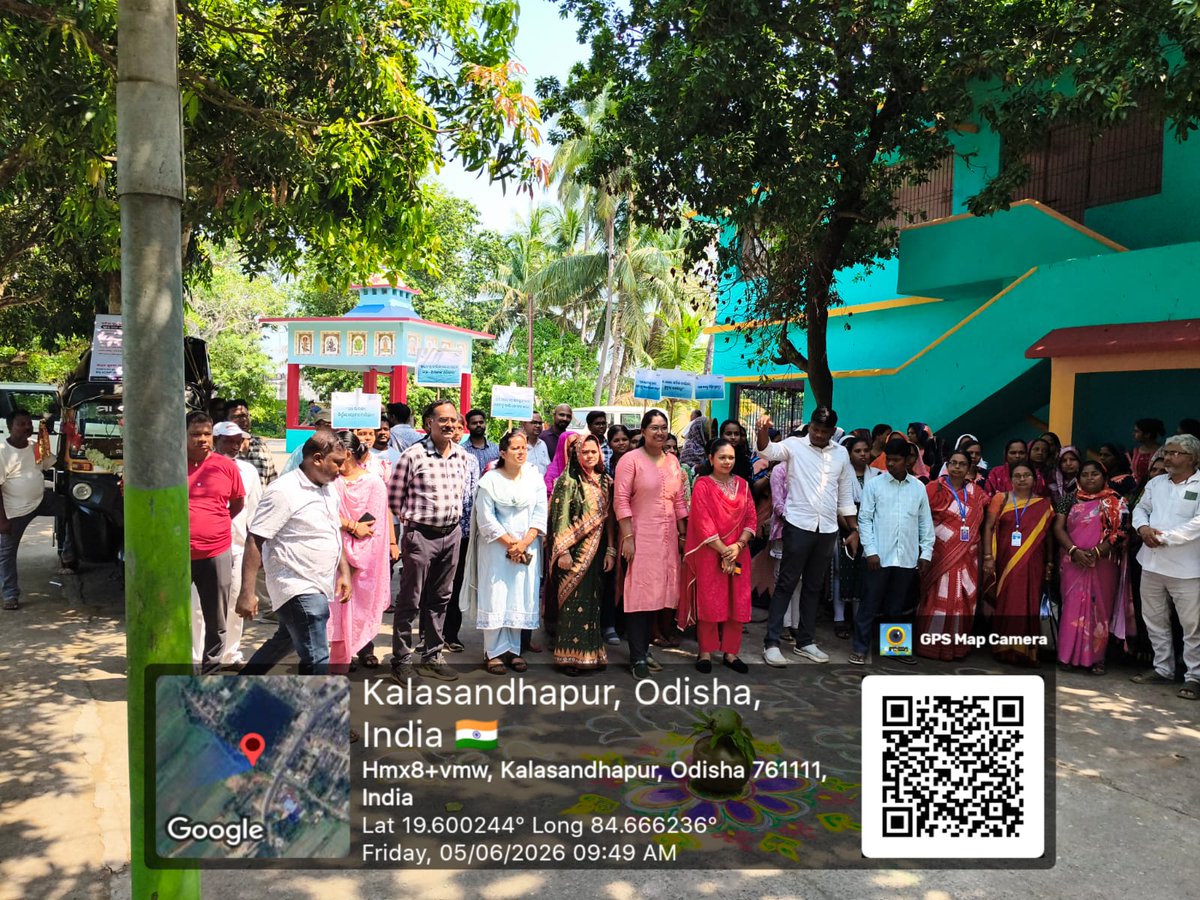 sdmbnj's tweet photo. Plantation and SVEEP activities on SIR 2026 by ERO Aska in Kalasandhapur GP under Aska block  in presence of AEROs and DC election.
@Ganjam_Admin 
@OdishaCeo https://t.co/7heXIeEvK5