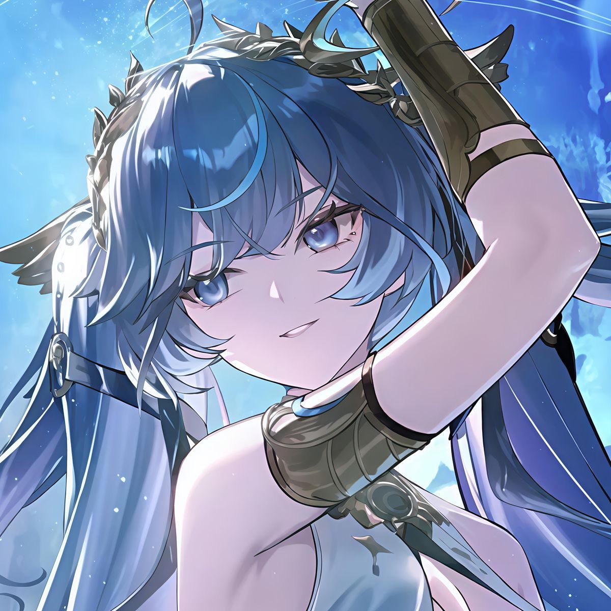 elationaddict's tweet photo. I love pretty blue women https://t.co/7WsjU3dH68