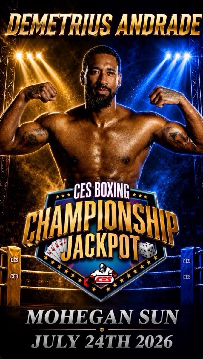 dantheboxingman's tweet photo. ‼️DEMETRIUS ANDRADE 
MAKES HIS RING 
RETURN FRIDAY JULY 24TH‼️
😤😤

#Boxing 
💥💥🥊🥊🥊🥊 https://t.co/tXhyqQD8Rc