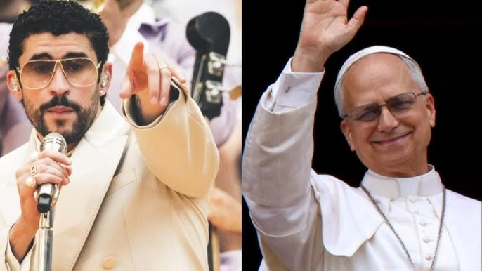ChristopherHale's tweet photo. There are rumors swirling that Pope Leo XIV will meet Bad Bunny this weekend in Spain. https://t.co/G7fYjGdHyN