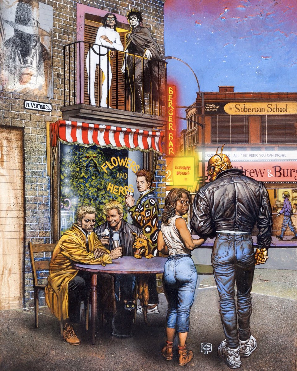 HeavyMetalInk's tweet photo. Art by British comic artist Glenn Fabry (born in 1961) @fabrystudios 

Fabry began his career in 1985 with 2000 AD and won the Eisner Award for Best Cover Artist in 1995 for his work on Hellblazer 🔥 https://t.co/bdUDTENaxZ