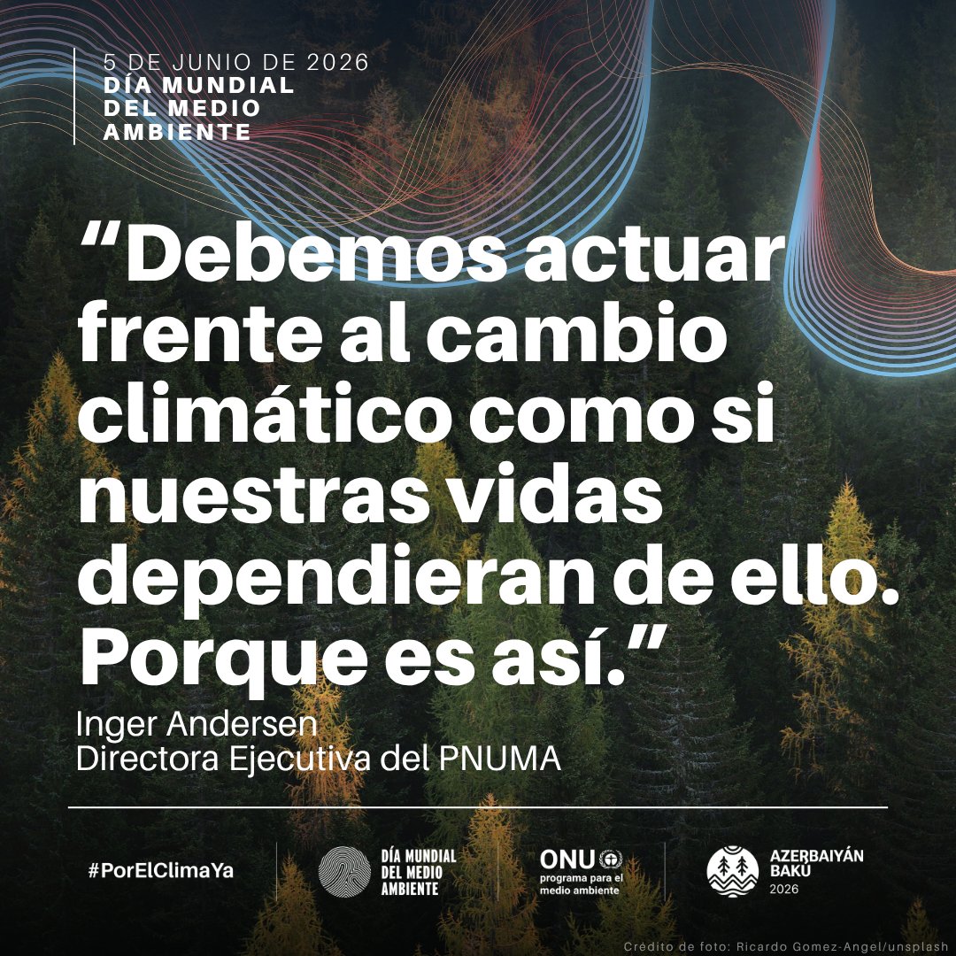 unep_espanol's tweet photo. “El planeta nos está enviando señales.”

La Directora Ejecutiva del PNUMA, @Andersen_Inger, habla sobre los impactos del clima, las oportunidades de cambio si actuamos #PorElClimaYa y las soluciones que ya están transformando comunidades en todo el mundo:

https://t.co/osxnR43vPa https://t.co/1jpaP1WGyR