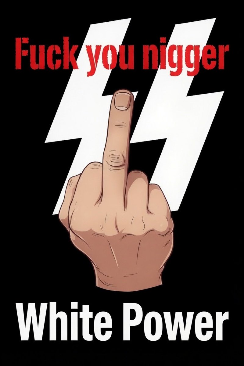 Mystical_1499's tweet photo. Fuck all niggers,  Hitler should have ended y'all https://t.co/fyKfbdVFu4