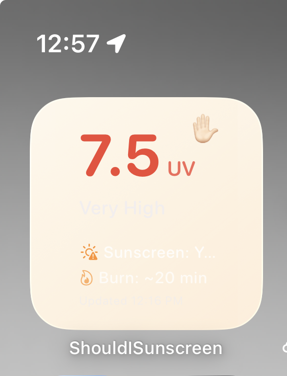 limosalapponica's tweet photo. @AaronBergman18 @freed_dfilan I use the sunscreen app, it's nice. My only feedback is that the text is sometimes not readable in the widget: https://t.co/qDE6LaqNVX