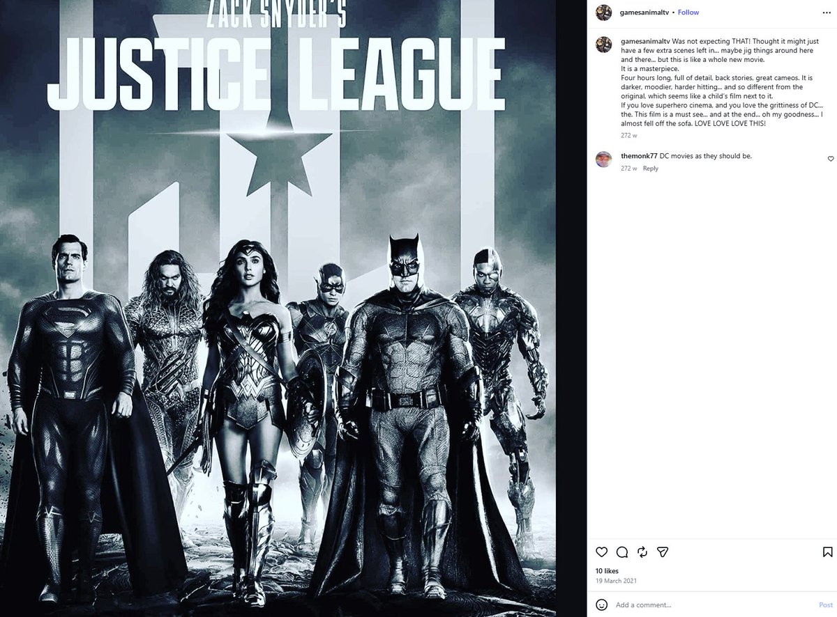 steusmotus's tweet photo. Just found Dave Perry, of 90's UK TV show Gamesmaster's review of the Snyder Cut. A masterpiece. Yes indeed. https://t.co/qCRGi2LSvP