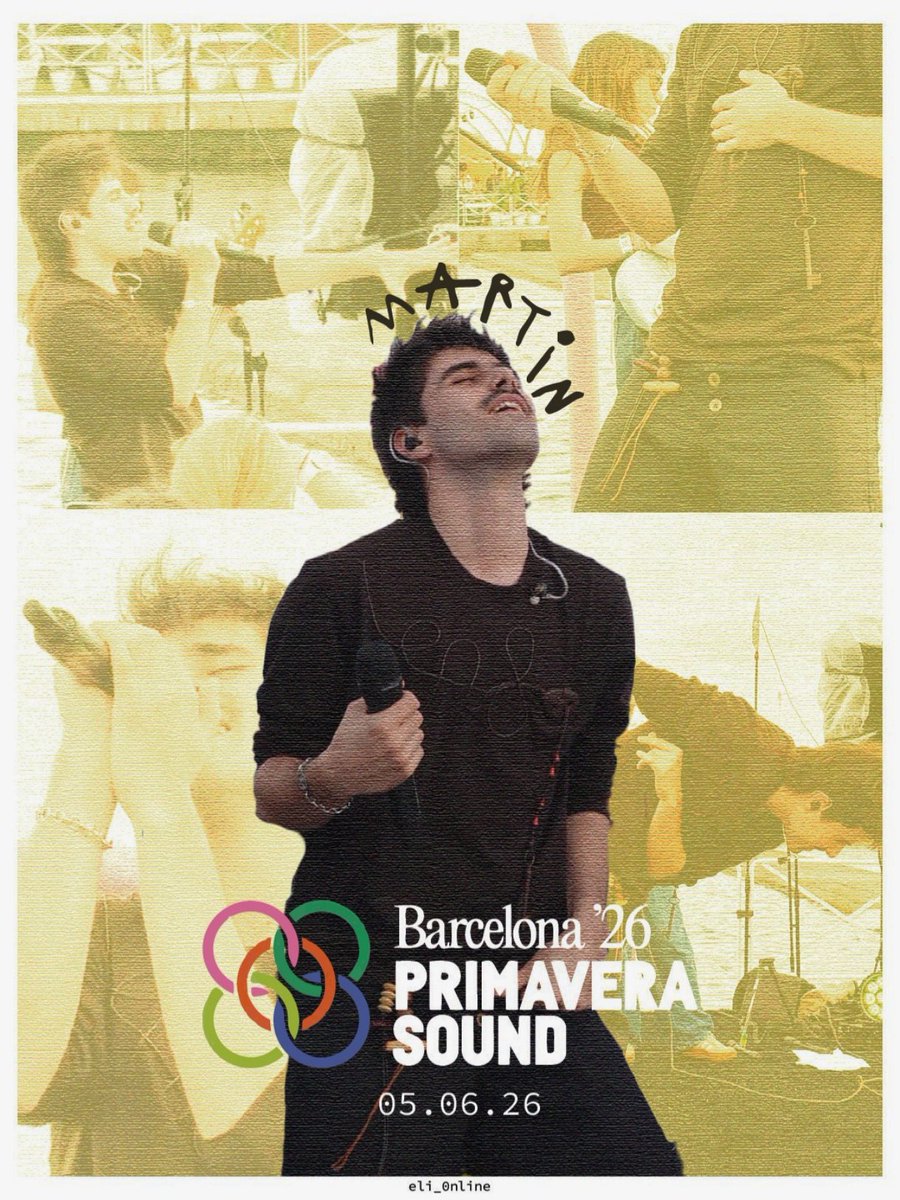 itseliblz's tweet photo. Martin en el Primavera Sound ⭐
#MartinPrimaveraSound https://t.co/420V6vlddN
