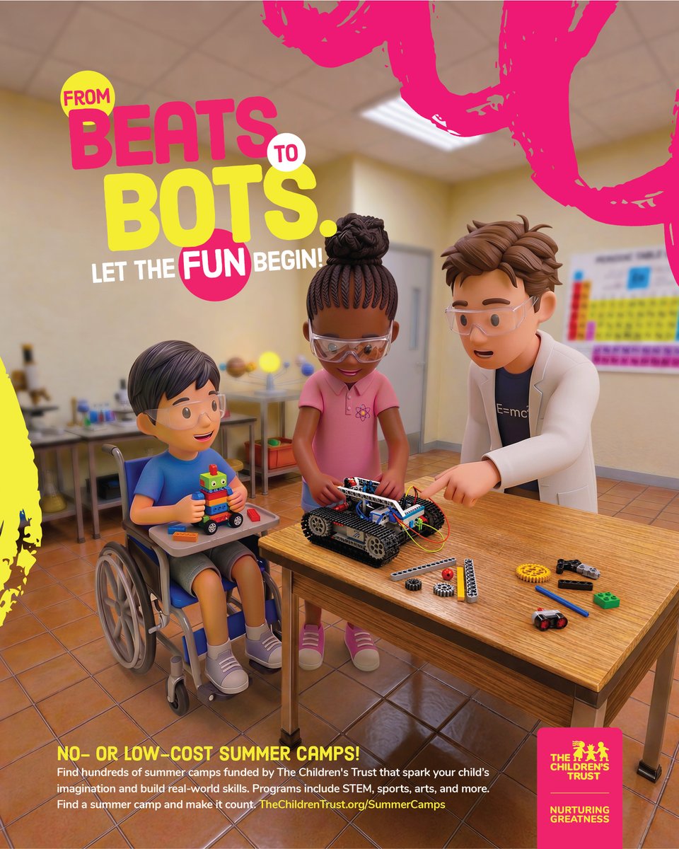 childrenstrust's tweet photo. Every child deserves the chance to learn, grow, and thrive. Discover arts, sports, STEM, and more through programs available across Miami-Dade, many of which are low- or no-cost for families. With hundreds of options to choose from, finding the right fit has never been easier. Start your search today at https://t.co/NnPx2U8VYf