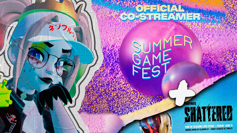 Elnefu's tweet photo. 🧊EVENTOS 🟧CONFERENCIA SUMMER GAME FEST 2026 CO-STREAM + FORTNITE EVENTO 🟧WORLD PREMIERE❗ lurk❗horario ❗yt | Código Nebflut | #EpicPartner 

https://t.co/eh8TBooiRs
https://t.co/eh8TBooiRs
https://t.co/eh8TBooiRs

#Vtuber  #Twitch #HarleyVtuber #HarleyQuinn #summergamefest https://t.co/MYV9TAkTdV