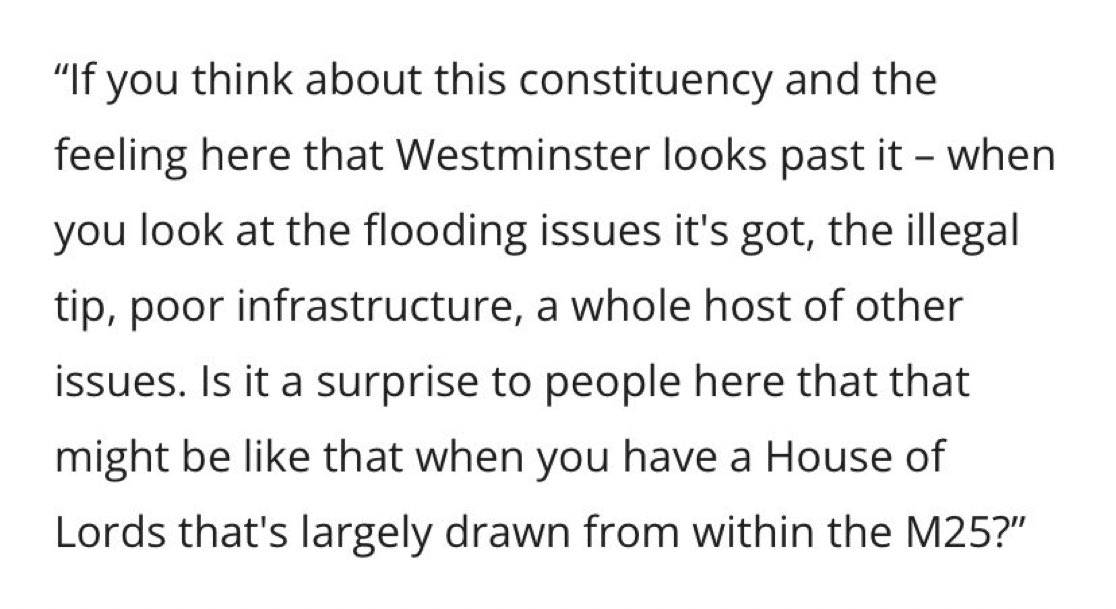 jemiggb's tweet photo. “Fly tipping is because of the House of Lords”. People are going to realise very quickly that their fantasy of Andy Burnham doesn’t exist, and that really he’s pretty shallow https://t.co/8OQb7wzJzJ