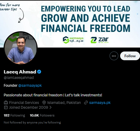 arimlogs's tweet photo. @HassanPKI @iamlaeeqahmad @RedZoneIsb Checked him out after your comment. It's mind boggling! FBR might need to pay a visit if that's his understanding of how things are, and not just a populism motivated reductionist one liner. https://t.co/JphnZ3tg0v