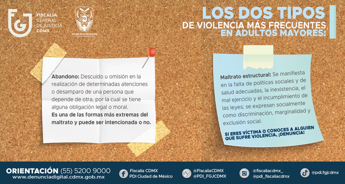 PDI_FGJCDMX's tweet photo. Las personas mayores que sufren cualquier tipo de #violencia pueden solicitar orientación, asesoría y apoyo. 

¡En la #PDI trabajamos para protegerlos! https://t.co/iJVGJvcvp1