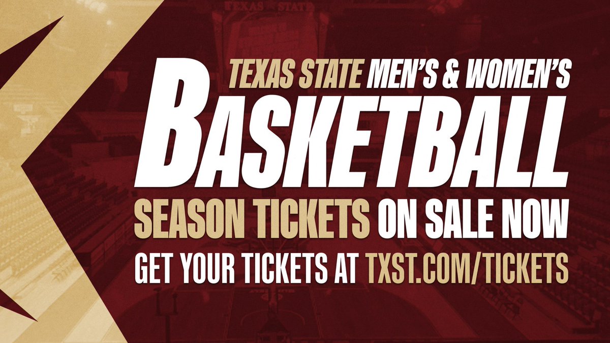 TXSTBobcatClub's tweet photo. Pac-12 basketball is headed to San Marcos, and now is the time to lock in your seat. 🏀

Secure your season tickets and Gold Level Bobcat Club membership today to gain access to basketball gameday hospitality and parking passes for the upcoming season.

🎟️ https://t.co/LKukTt4nLn
🏆 https://t.co/jihZPFvl9O

#EatEmUp