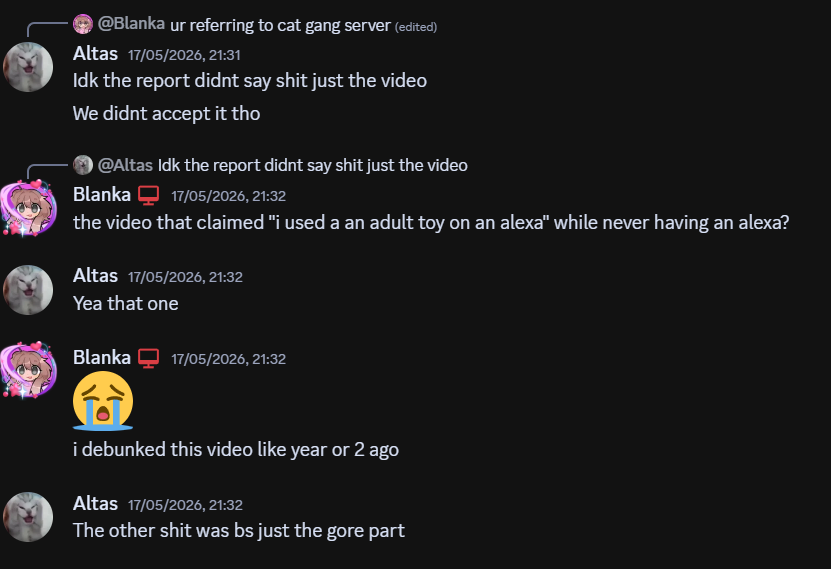 raywardapp's tweet photo. (2/2) The screenshots shown are not reliable evidence. Most are from a period when Blanka was still a minor and under professional psychological supervision.

Atlas has also previously disputed some of the same allegations and evidence he is now presenting. https://t.co/YlMUj83NZ8