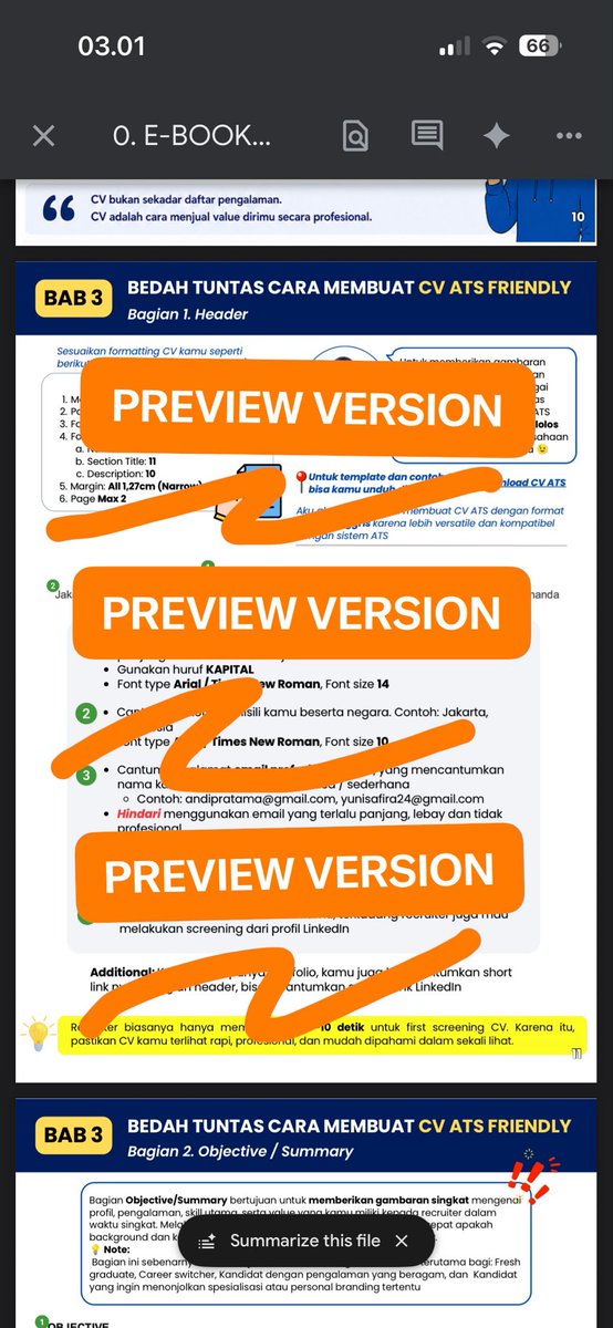 nextzenofficial's tweet photo. Cuplikan E-Book kupas tuntas persiapan cari kerja, mulai dari CV, Interview, sampai Nego gaji!! Bahas lengkap dalam 30 halaman!!
ONLY 30K🔥
Klik disini untuk dapatkan E-Book: https://t.co/lmJvJihARP
✅FREE Template CV ATS FRIENDLY
#loker #cvats #zonabu #zonauang #infoloker #lowongankerja