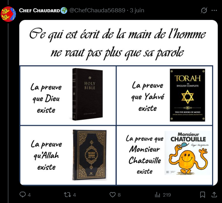 Axelfrost11's tweet photo. @MohamedGlow @ChefChauda56889 Donc il menti  @ChefChauda56889  Ey ton ami nous fait comprendre que tu as menti le livre Mr chatouille ne dit nulle part que Mr chatouille existe https://t.co/hYW2i3BimG