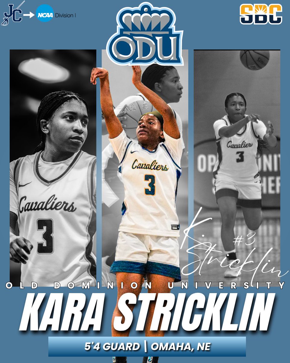 JCCC_WBB's tweet photo. CAVALIERS MOVING ON 🙌📈

Overland Park, KS 🔜 Norfolk, VA

Congratulations to Kara Stricklin on signing with Old Dominion University!!! https://t.co/XjMidJgXyb