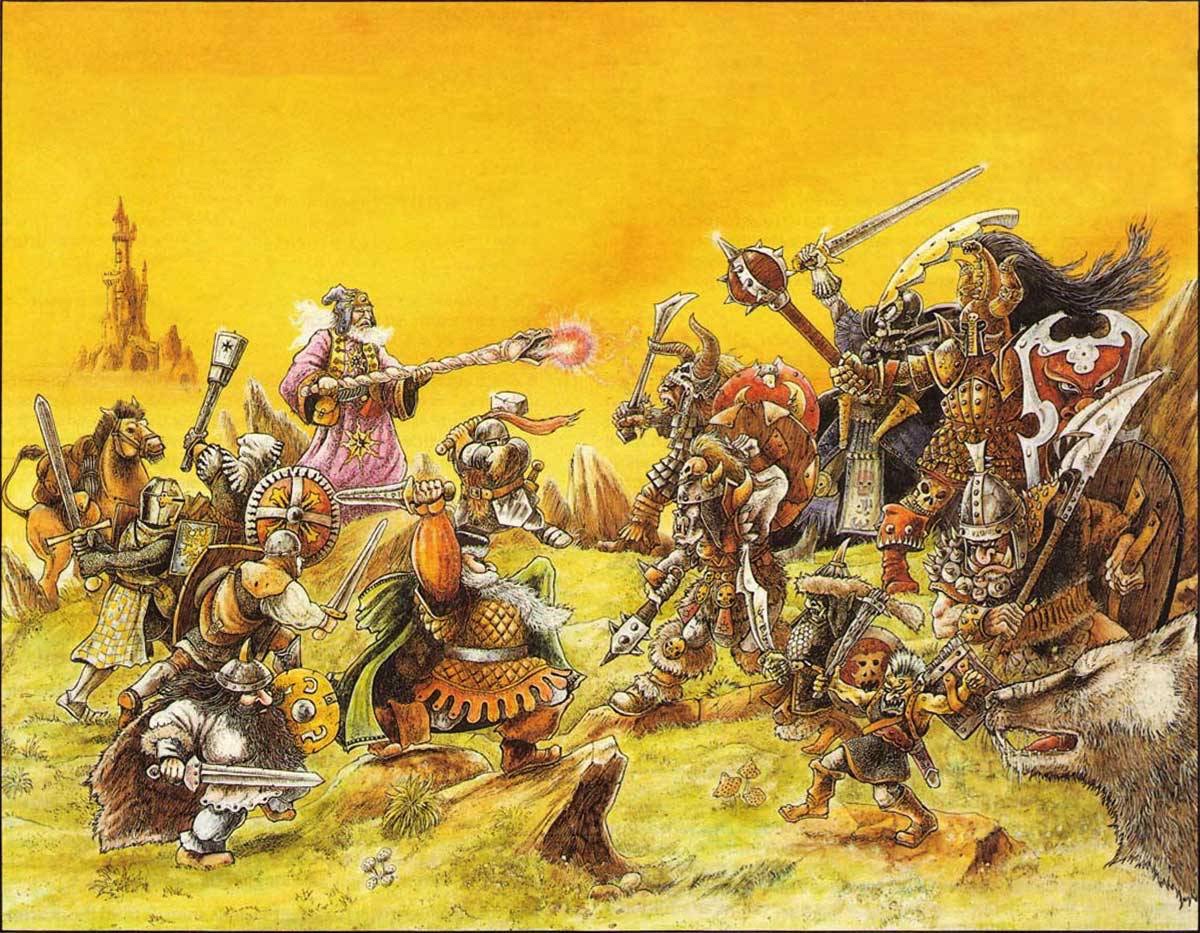 OldSchoolRPGArt's tweet photo. John Blanche - Art from  𝘞𝘢𝘳𝘩𝘢𝘮𝘮𝘦𝘳 𝘍𝘢𝘯𝘵𝘢𝘴𝘺 𝘉𝘢𝘵𝘵𝘭𝘦𝘴 3e, 1987, Games Workshop #fantasyart #warhammer https://t.co/ylVTIRpr1D