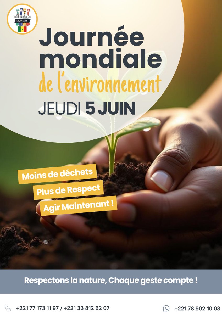 cjesn1's tweet photo. L'avenir de notre écosystème dépend des décisions et des actions que nous prenons aujourd'hui. À l'occasion de cette journée internationale, la CJES réaffirme son engagement pour un développement durable et respectueux de notre terre. https://t.co/k4QOJOjXD4