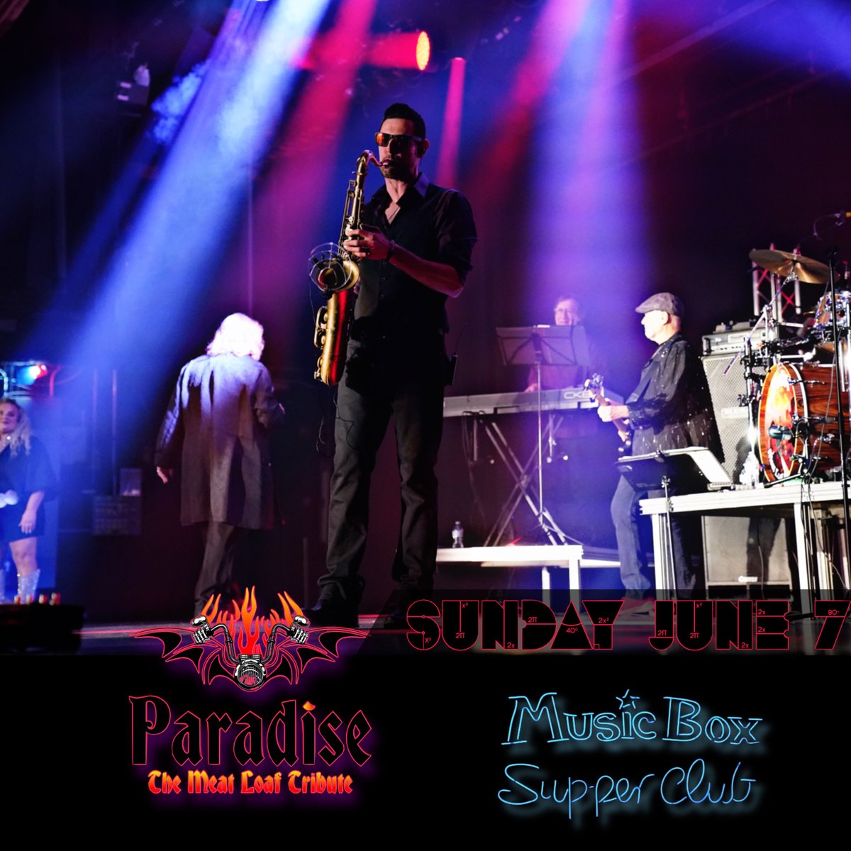 MatthewAlecJazz's tweet photo. Join me with PARADISE: The Meat Loaf Tribute in Cleveland THIS SUNDAY at the Music Box Supper Club for their Sunday brunch!!

Going to be an absolute blast... get tickets while you still can!

Tickets:
 https://t.co/tSyJGVgjS6 https://t.co/2oxqWRyGVT