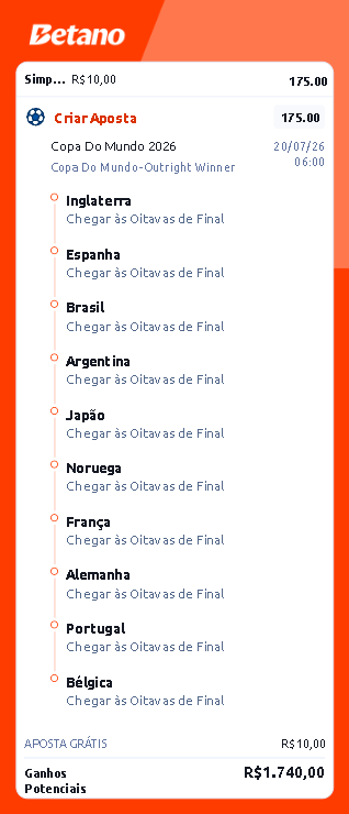 enricotips's tweet photo. Odd está dada! Entrem e nao se arrependem de forrar nessa copa https://t.co/XKsF9yDNAw