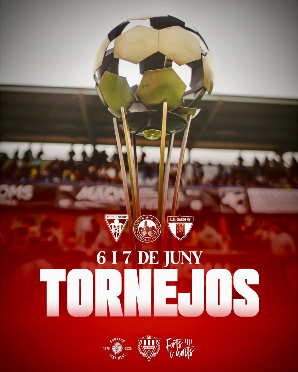 AtleticSegre's tweet photo. 🏆📆Participacions dels tornejos 6 i 7 de Juny

#fortsiunits❤️🤍 https://t.co/PLUWNoxZnF