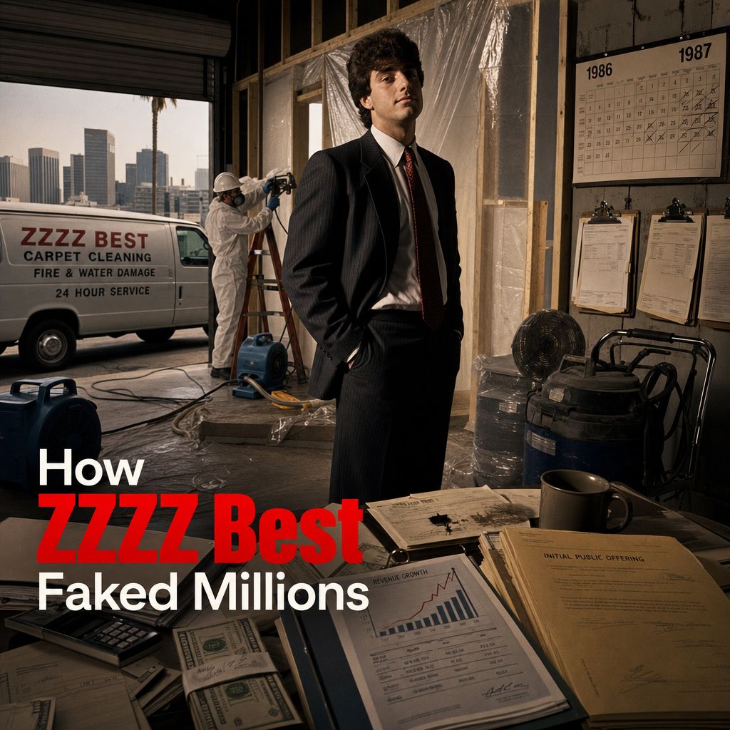 bytecoin23's tweet photo. What gets me is how little real business was needed to sell a big success story.

Barry Minkow was still a teenager when ZZZZ Best became one of the most talked-about companies in Los Angeles. On paper, it looked like a fast-growing carpet cleaning business that had expanded into insurance restoration after fires and floods.

That second part was the key. Restoration work sounded bigger, more corporate, and harder for outsiders to verify. Minkow and his team used fake job sites, forged documents, and coached witnesses to convince auditors, bankers, and investors that millions in revenue were real.

By 1987, ZZZZ Best had gone public and was valued at around $200 million. The illusion held because people saw a young founder, rising sales, respected advisers, and apparent contracts with insurers. Those signals did a lot of the work.

The collapse came when investigators started checking the details behind the restoration jobs and found that some sites were staged or didn’t belong to ZZZZ Best at all. Once that pressure started, the numbers could not support themselves.

That is what makes this case worth studying: not just the fraud, but the mechanics. How a story moved through paperwork, job sites, lenders, and public markets until it looked real enough to fund itself.

Which fraud case do you think was most dependent on appearances rather than actual cash flow?

If you want more breakdowns like this, follow for more real financial crime stories.

#FinancialCrime #Fraud #AccountingFraud #WallStreet #CorporateFraud #TrueCrime #Investing #BarryMinkow #ZZZZBest #BusinessHistory